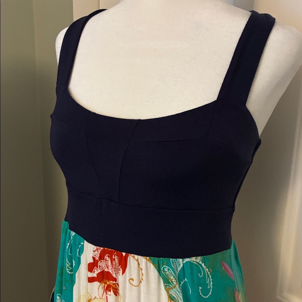 Anthropologie Ric Rac Floral Midi Dress - Picture 2 of 9